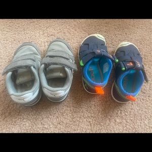 2 pairs - Toddler Boy - Size 6 shoes